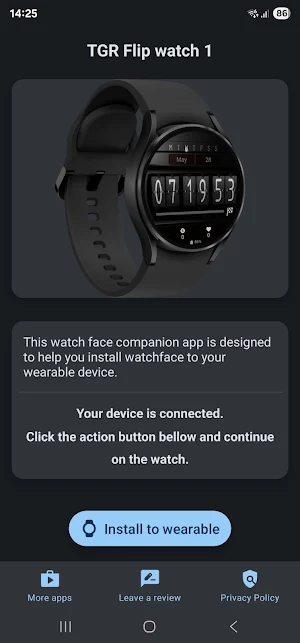 tgr flip clock watch face 1 Screenshot 0