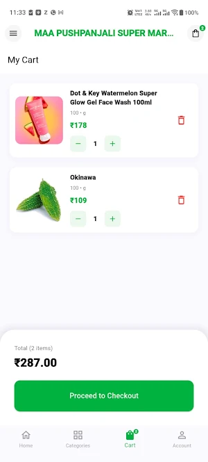 MAA PUSHPANJALI SUPER MARKET Screenshot 2