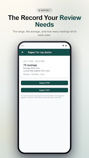 Peak Flow Diary: Asthma Log Screenshot 3