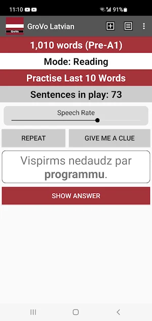 GroVo Latvian Screenshot 0
