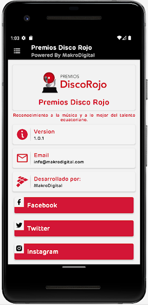 Premios Disco Rojo Screenshot 3