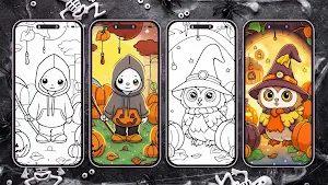 Halloween Coloring for Teens Screenshot 0