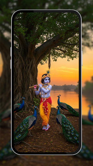 Krishna Wallpaper - श्री कृष्ण Screenshot 3