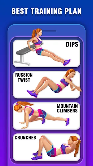 Fat Burning Workout - Belly Fat Workouts for Women Screenshot 2