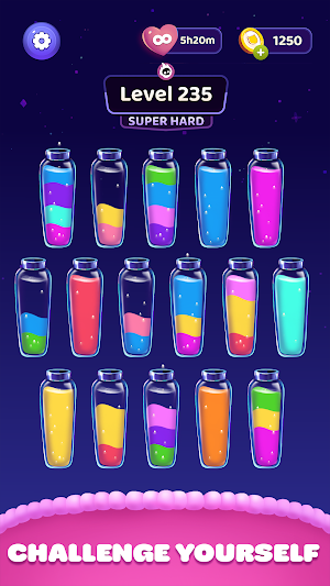 Color Sort Water Purrfect Puzz Screenshot 1