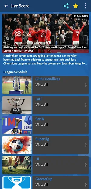 Football Live Score TV Screenshot 0
