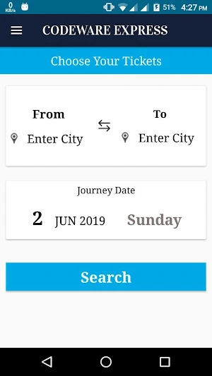 Codeware Express - Bus ticketing system Screenshot 0