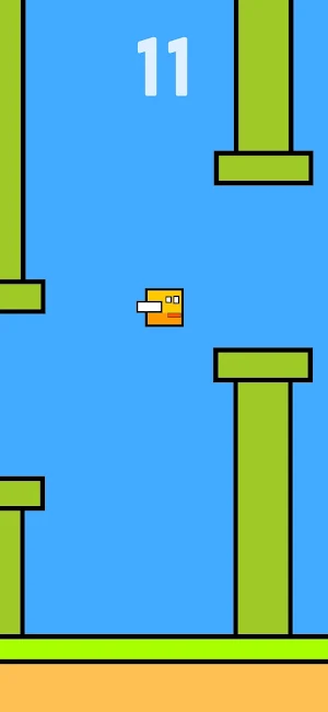 Flappy Square - Flying Bird Screenshot 1