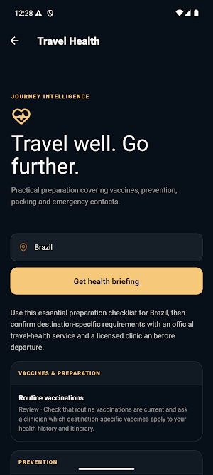 GLOBETROTTERS Travel Guide Screenshot 1