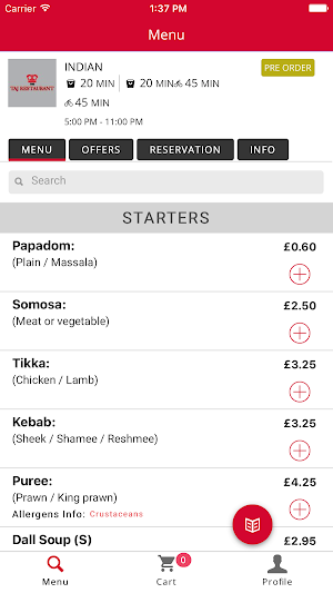 Taj Indian Takeaway Screenshot 0