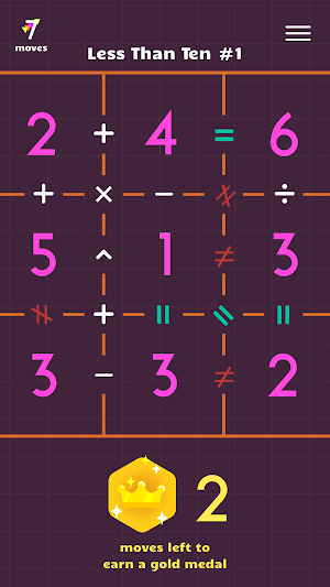 Equate 8: A Math Puzzle Game Screenshot 1