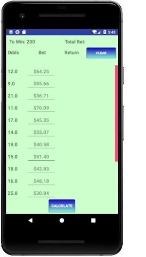Hedge Betting Calculator Pro2 Screenshot 3