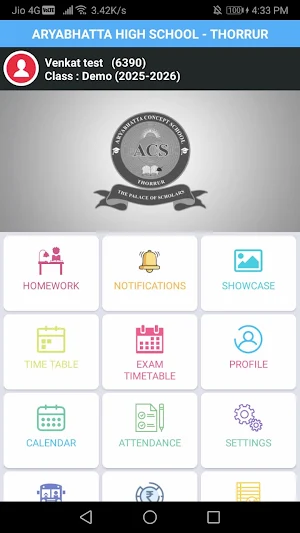 Aryabhatta High School-Thorrur Screenshot 1