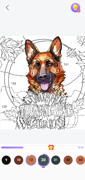 Dog Paint : Color by Number Screenshot 0