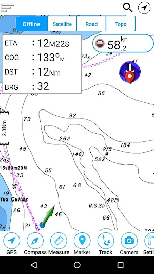 Lake Tahoe Offline GPS Charts Screenshot 2