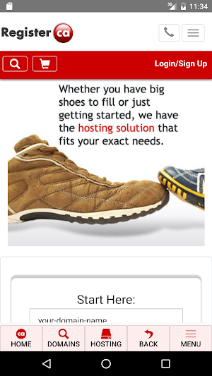 Register.ca Mobile Screenshot 2