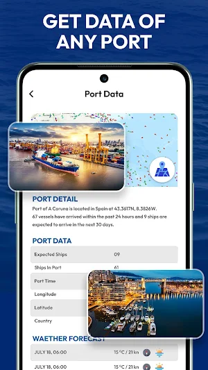 MarineRed Traffic Ship Tracker Screenshot 3