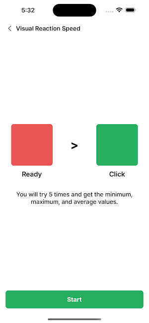 Reaction Speed Test Screenshot 1
