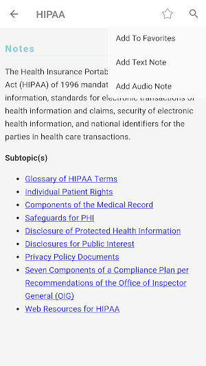 MA Notes: Medical Assistant's Pocket Guide Screenshot 1