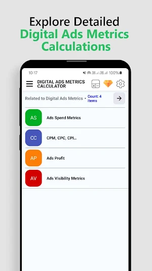Digital Ads Metrics Calculator Screenshot 0