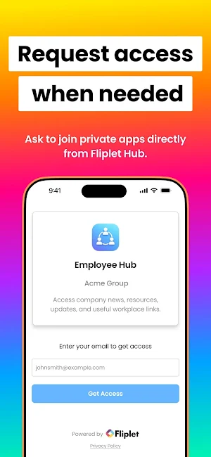 Fliplet Hub Screenshot 2