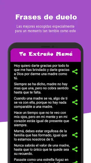 Te extraño Mama - Luto Screenshot 3