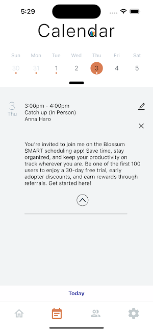 Blossum - Calendar Concierge Screenshot 1