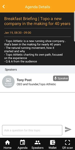 National Running Conference Screenshot 2