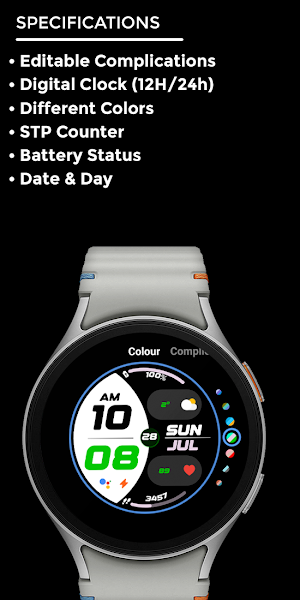 Nighty Digital 35 - watch face Screenshot 3