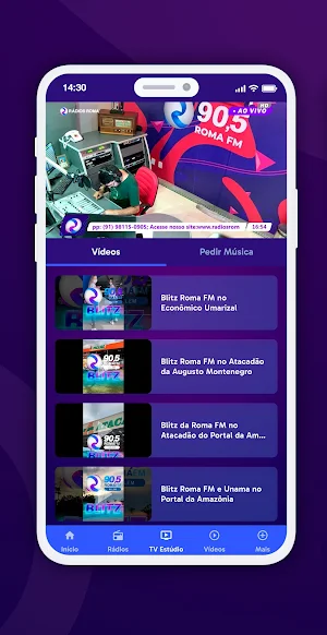 Roma FM 90.5 Screenshot 1