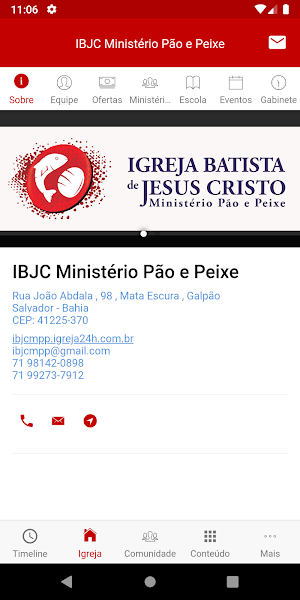 IBJC Ministério Pão e Peixe Screenshot 1