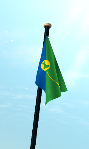 Christmas Island Flag 3D Screenshot 2