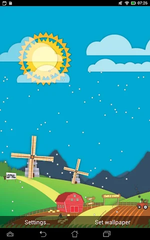 Toon Landscape Live Wallpaper Screenshot 1