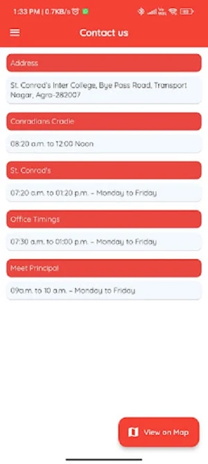 St. Conrad's Inter College Screenshot 1