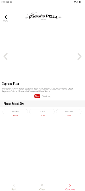 Mama's Pizza Alpharetta Screenshot 1