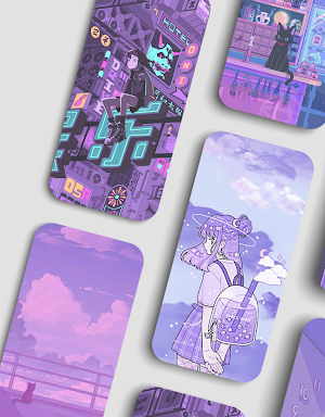 Purple aesthic wallpaper Screenshot 3