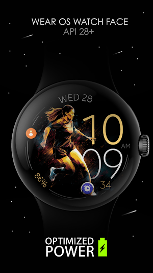 Women's Soccer Watch Face Screenshot 0
