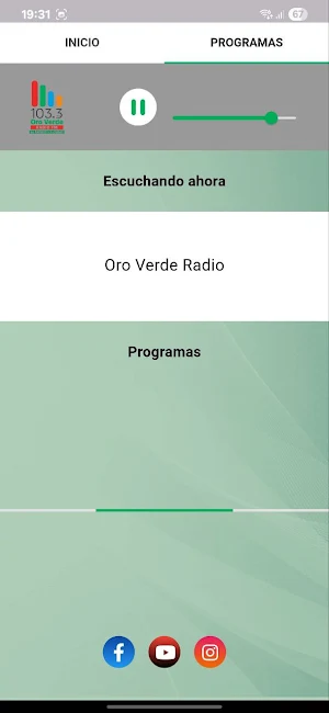 Oro Verde Radio Screenshot 2