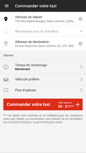 Taxi Rivière du Nord Screenshot 1