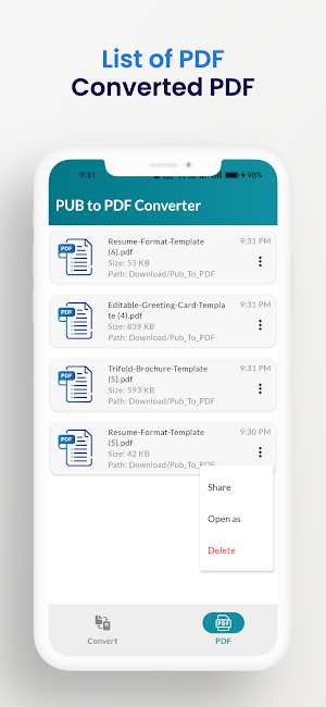 PUB to PDF Converter Screenshot 2
