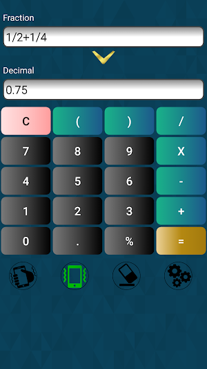 Fraction Decimal Calculator Screenshot 1