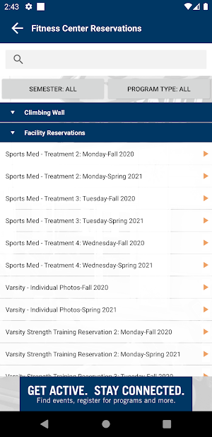 Bucknell University Recreation Screenshot 1