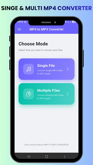 MP4 to MP3 Video Converter App Screenshot 0