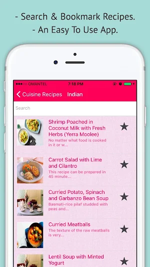 Cuisine Recipes - Offline Easy Screenshot 1
