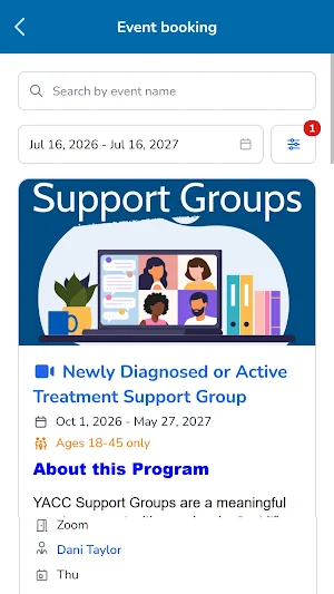 Young Adult Cancer Canada Screenshot 1