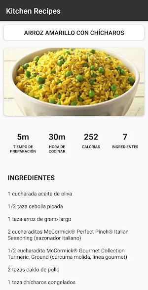 Kitchen Recipes - Recetas De C Screenshot 2