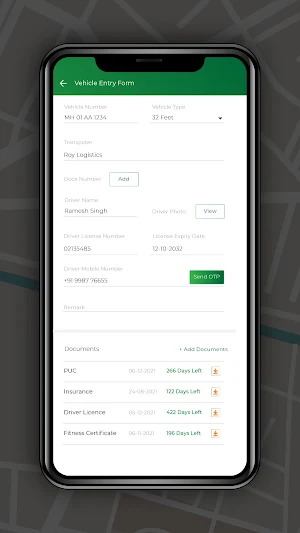 Consignee App Screenshot 2