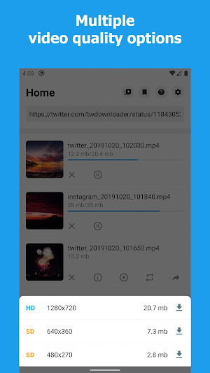 Download Twitter Videos - Twitter video downloader Screenshot 0