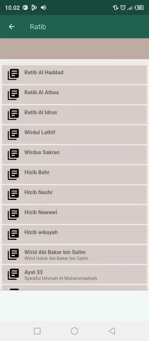 Kitab Ratib Wirid & Hizib Screenshot 2