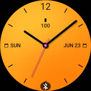 Soft Juicy Orange Watch Face Screenshot 3